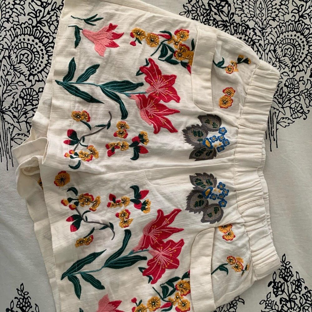 Mango Floral Shorts